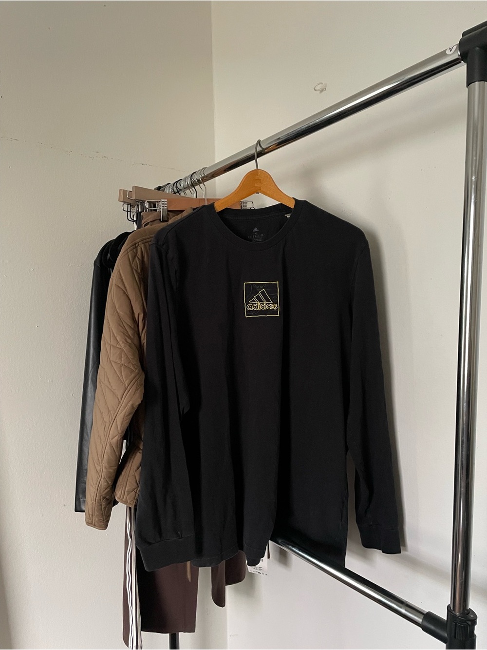 3/$15 adidas Black Long-Sleeve Tee